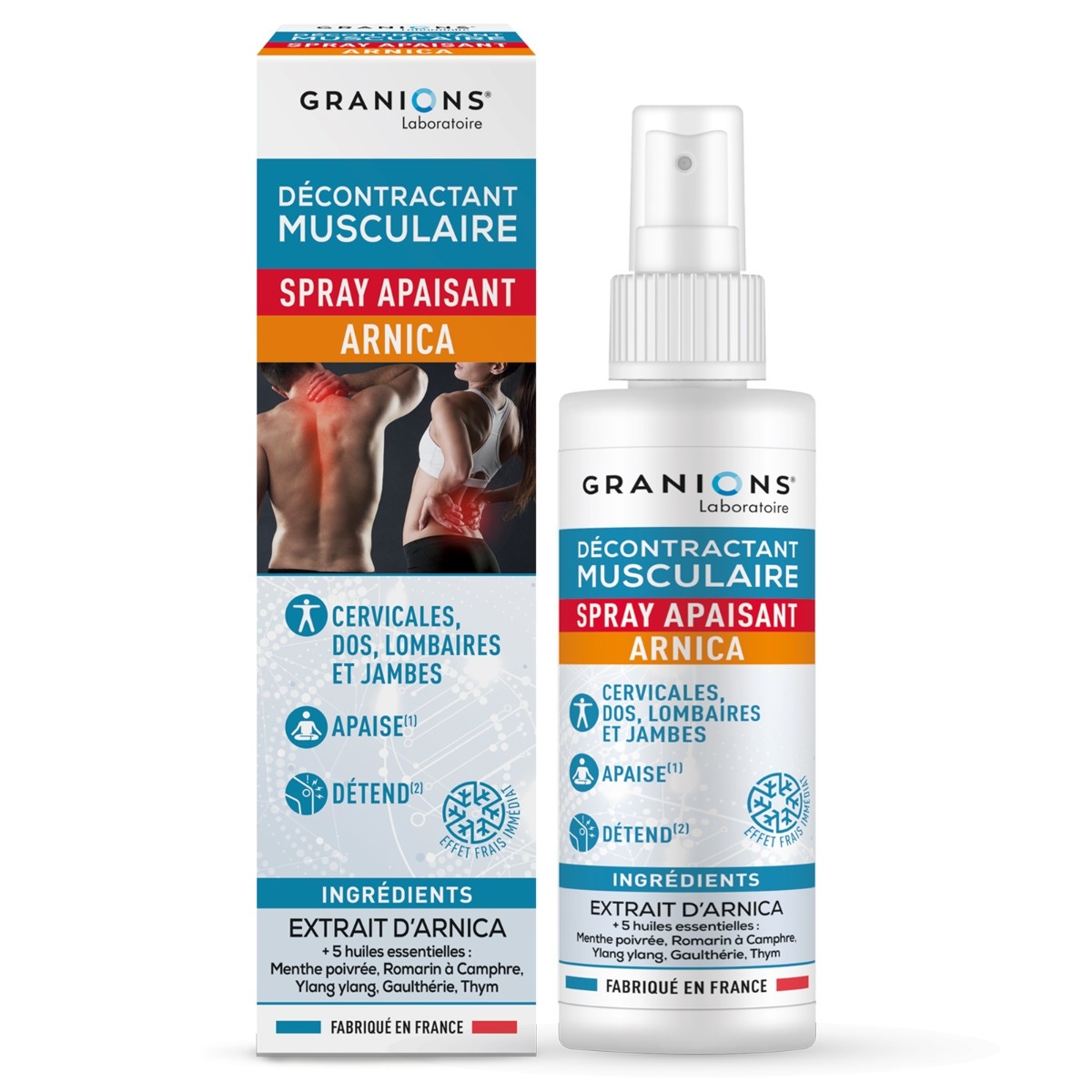 GRANIONS - Décontractant Musculaire - Spray apaisant