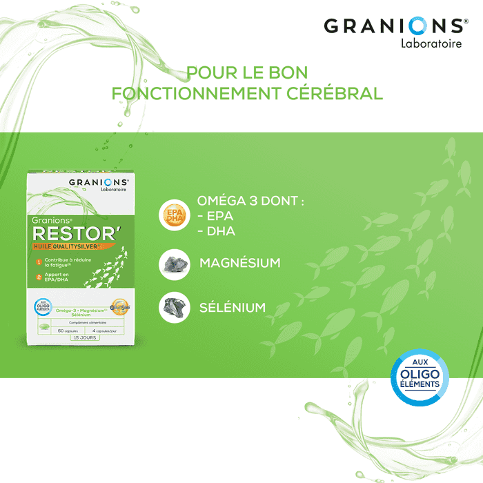 Granions Restor - Magnesium - Omega 3 