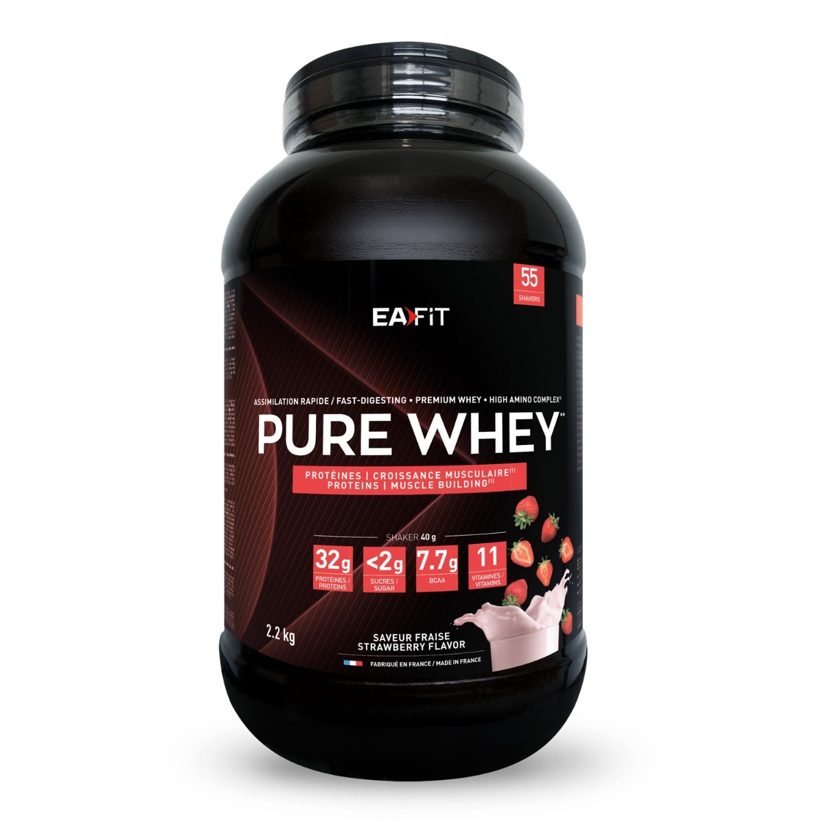 EAFIT Pure Whey Fraise 2,2 kg