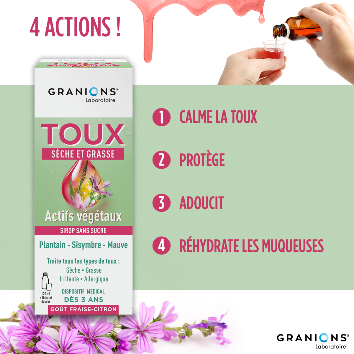 Sirop toux sèche et grasse