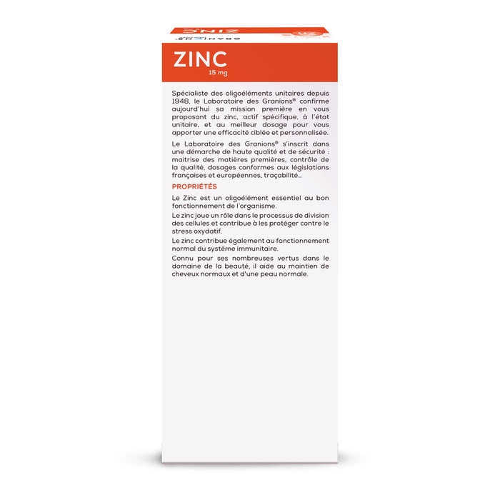 Zinc 15 mg 60 cápsulas
