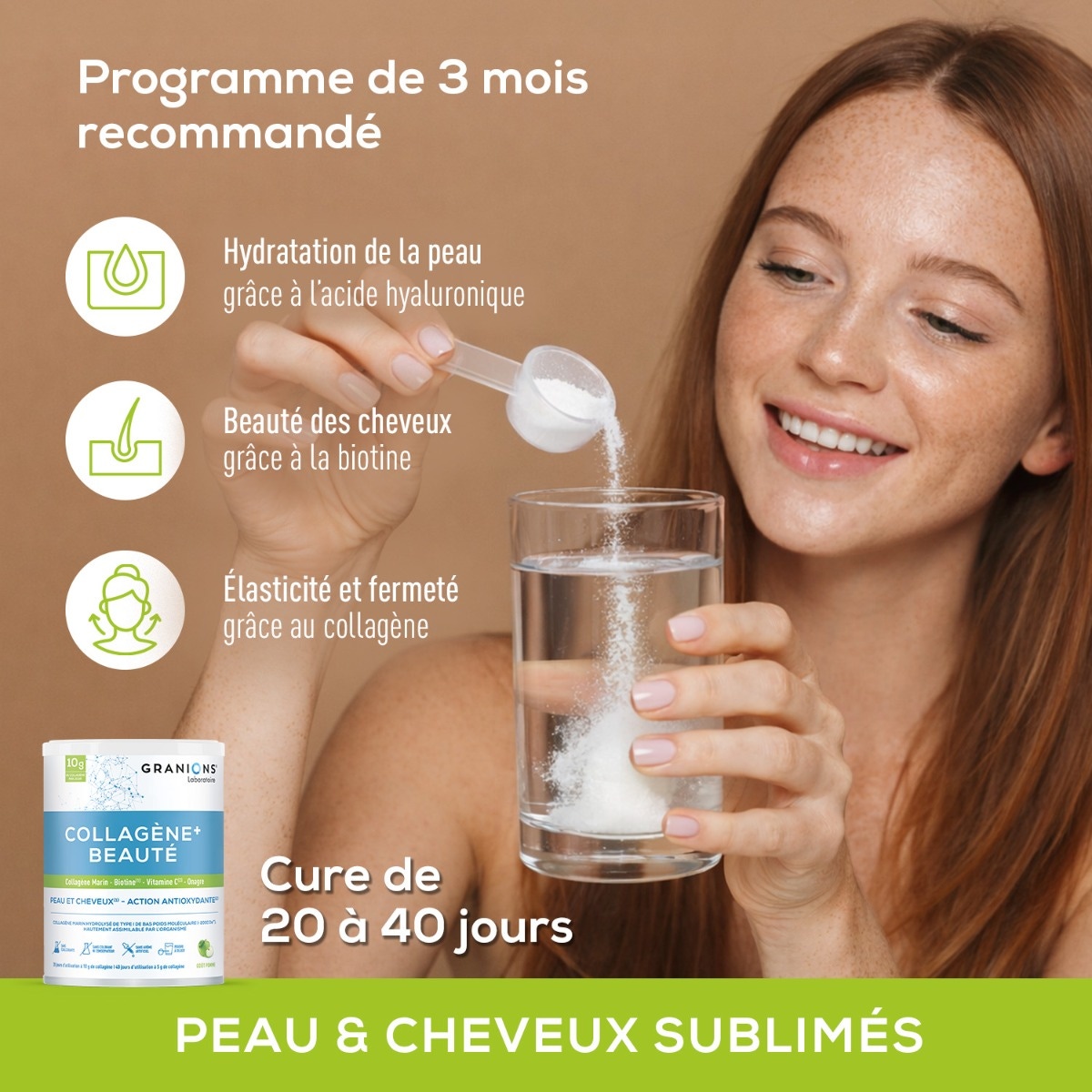 Granions - Collagène+ beauté goût pomme