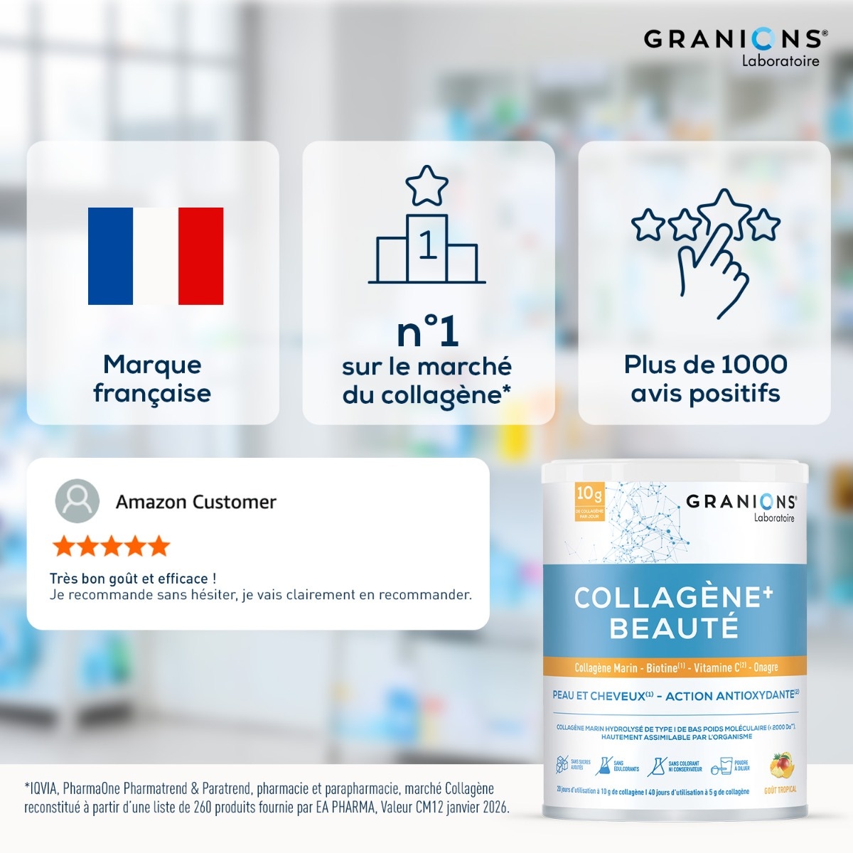 Granions - Collagène+ Beauté goût tropical