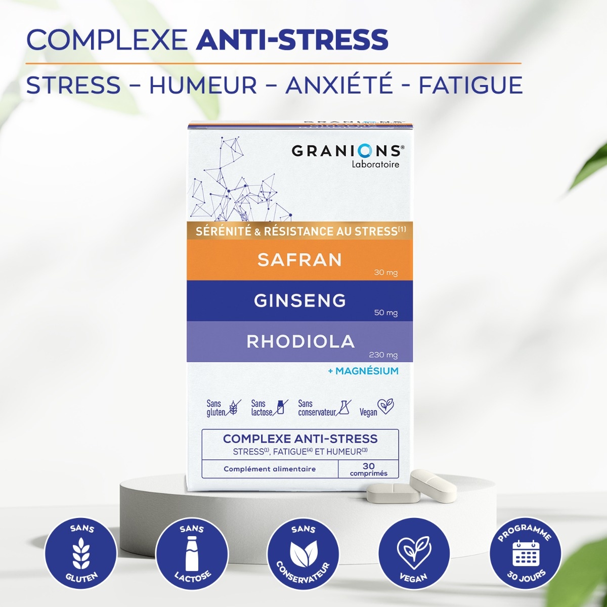Complexe Anti-Stress   Stress-Humeur-Anxiété-Fatigue