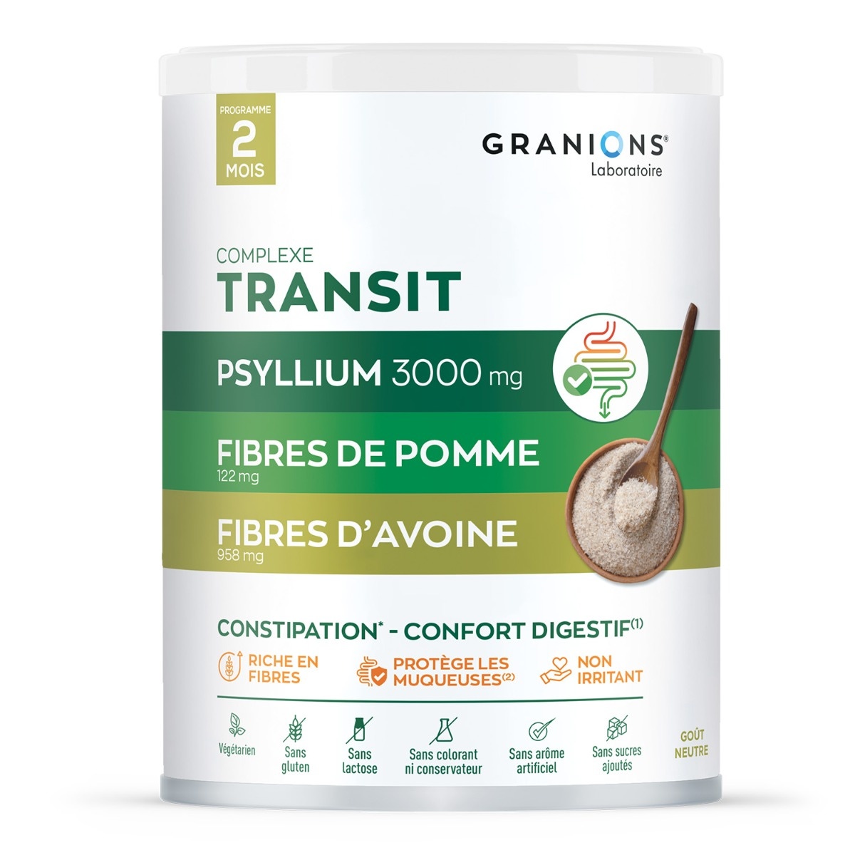 Complexe transit au Psyllium