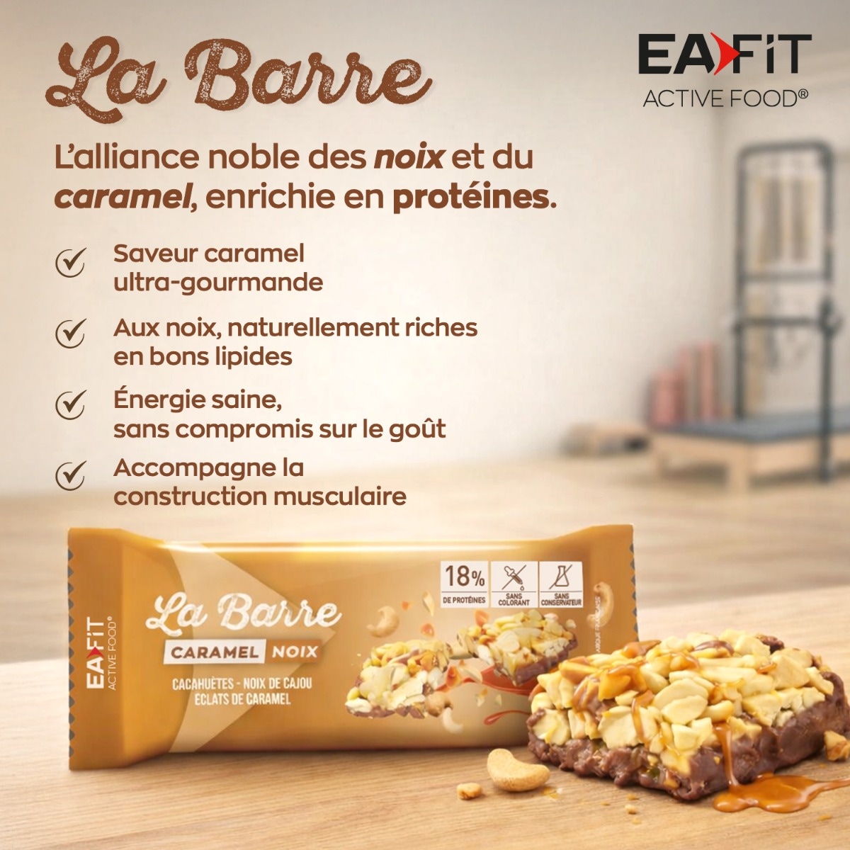 Eafit - La Barre Caramel Noix 