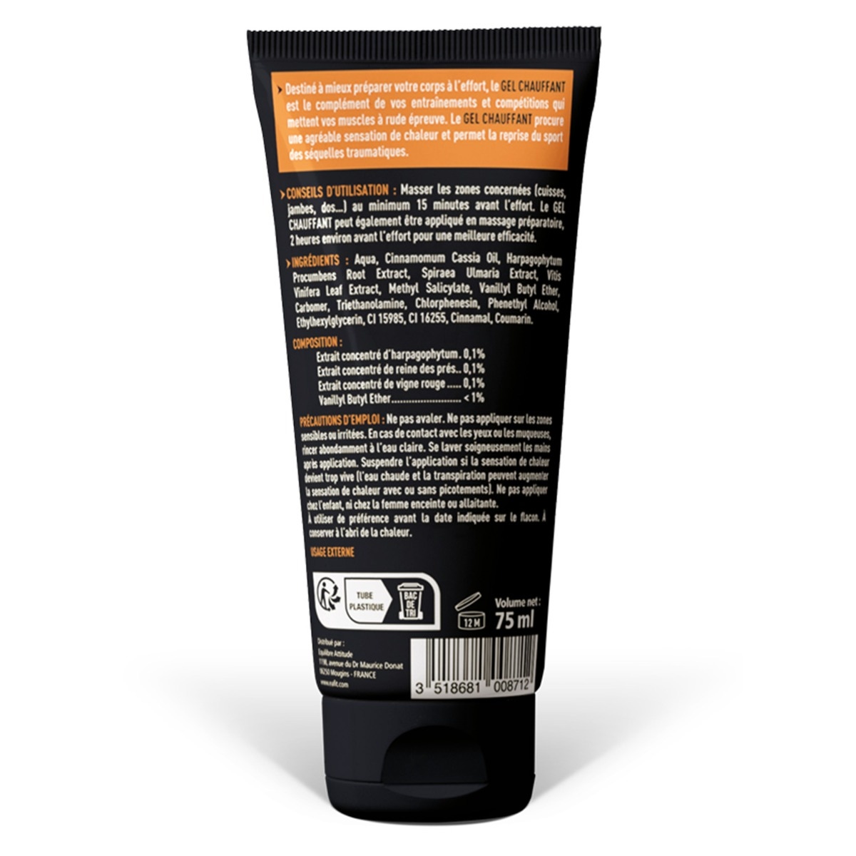 EAFIT Gel De Masaje Caliente 75 ml