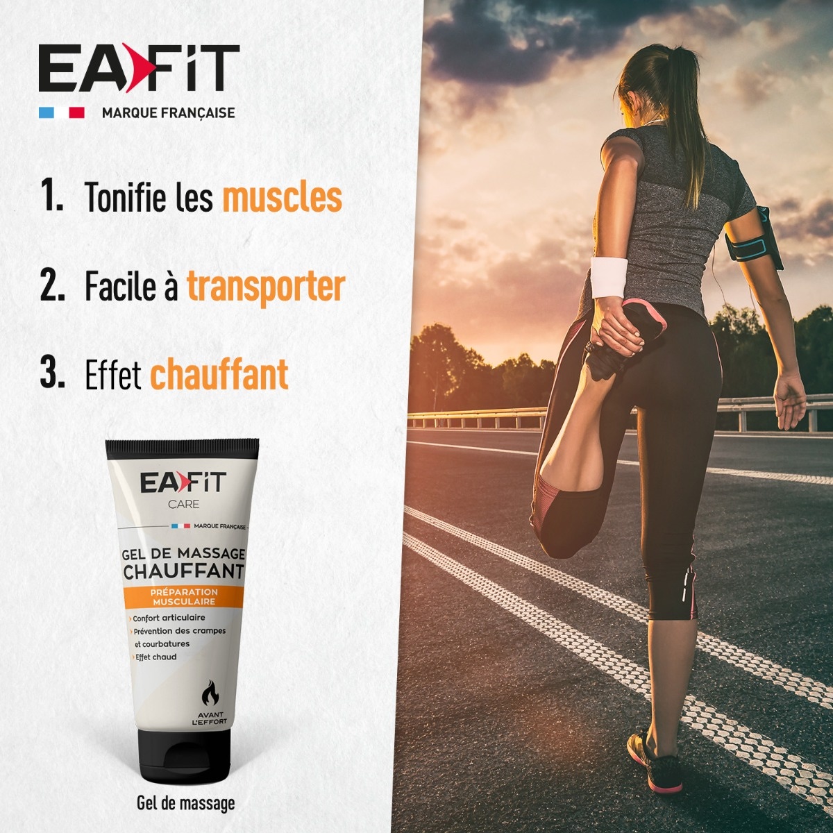 EAFIT Gel De Masaje Caliente 75 ml