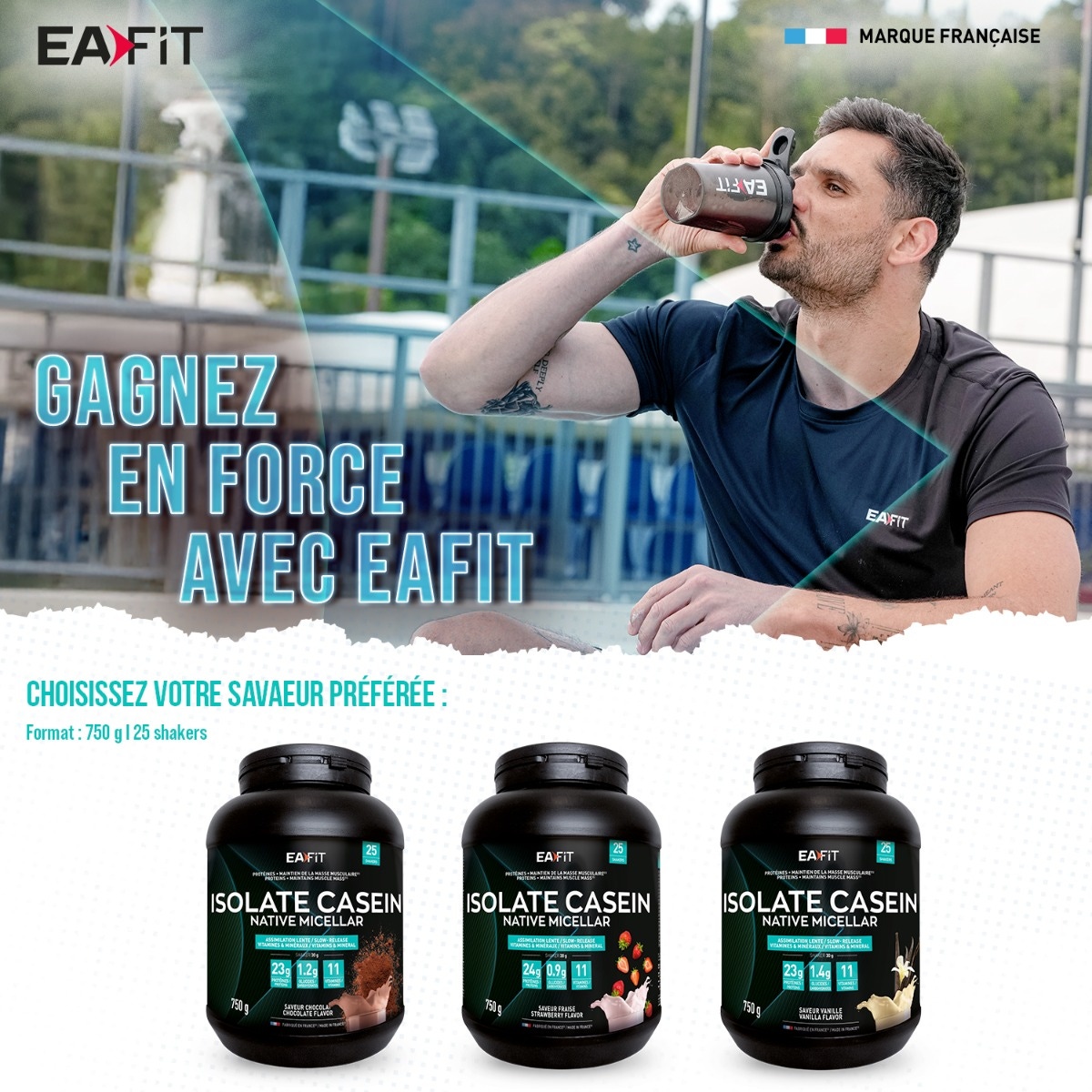 Isolate Casein - 3 saveurs