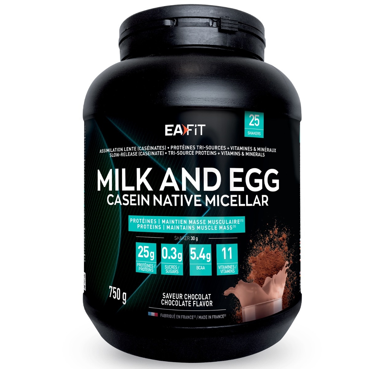 Milk and Egg - Protéines - Maintien musculaire 750g saveur chocolat