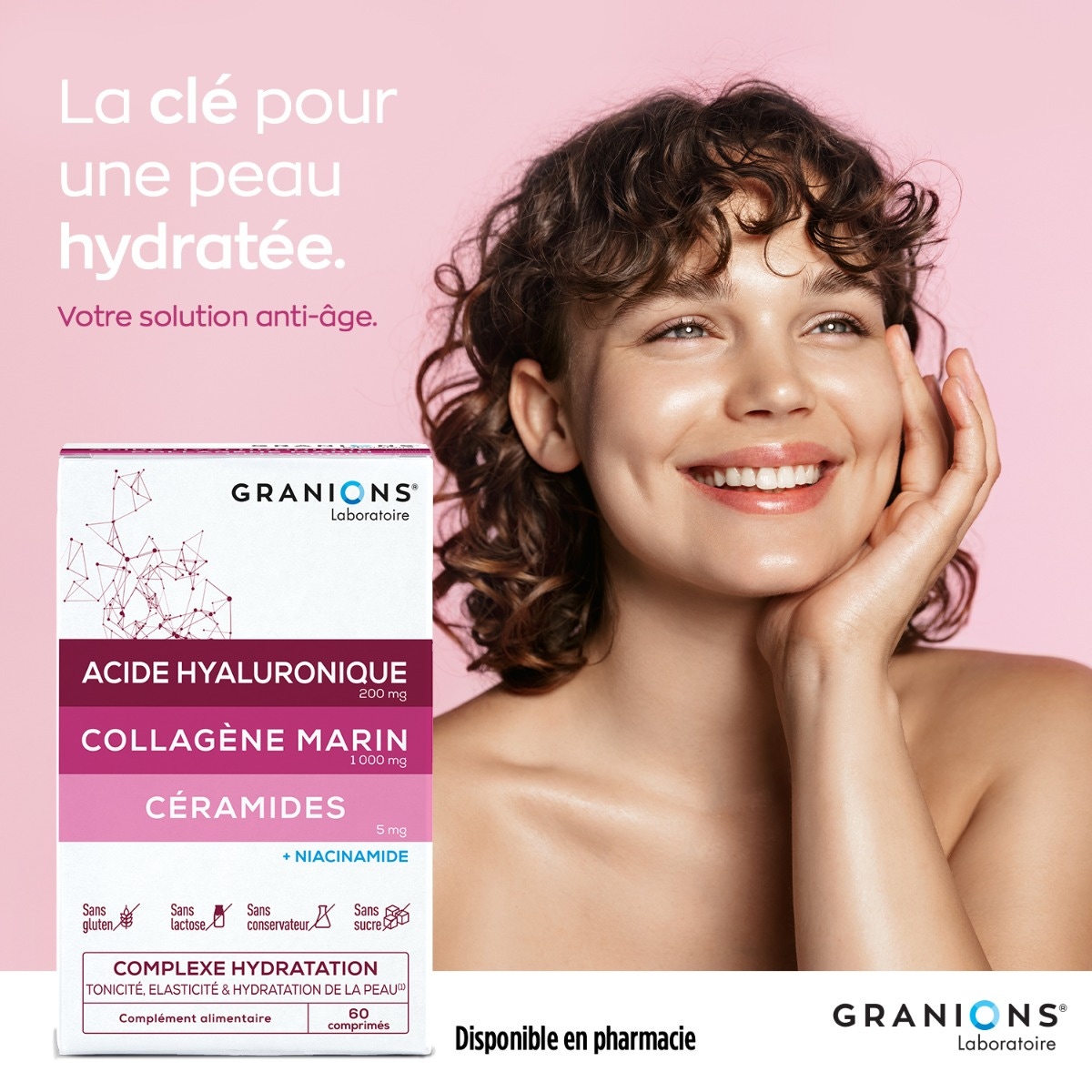 bienfaits Complexe Hydratation - Tonicité, élasticité & hydratation de la peau 
