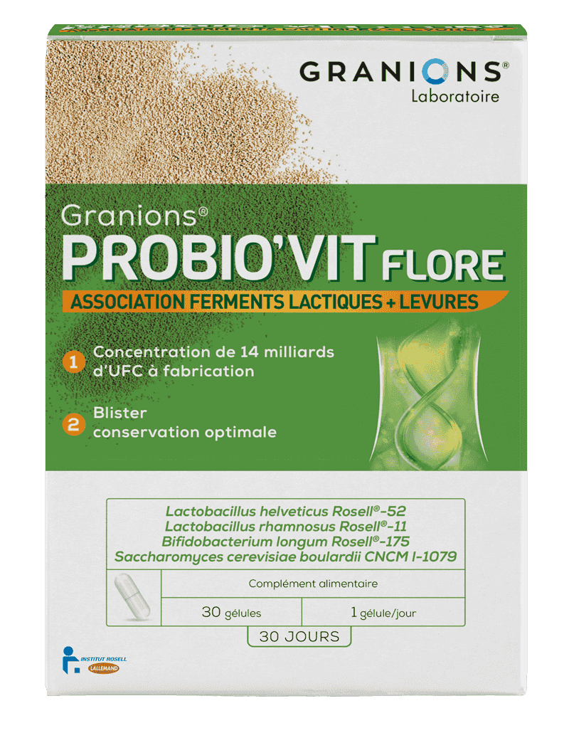Granions Probio'vit Flore 30 gélules : renforcez vos défenses immunitaires à leur source !