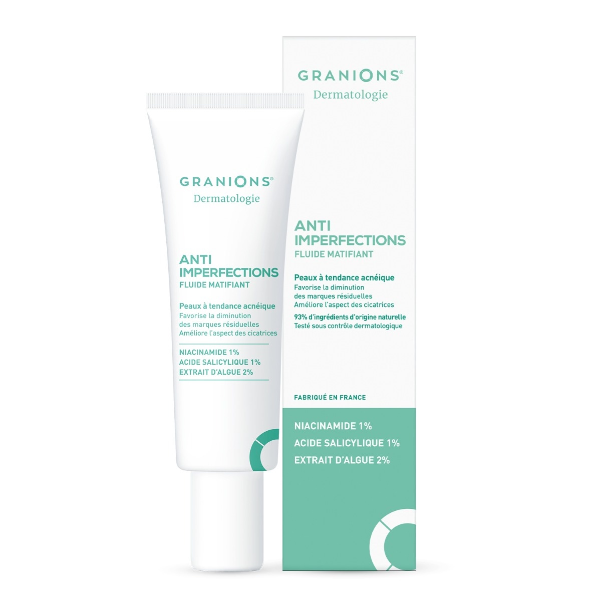 Granions Soin Matifiant anti imperfections fluide matifiant