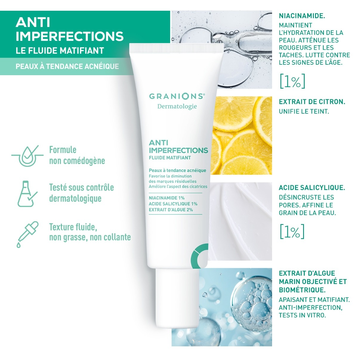Fluide Matifiant Anti Imperfections - 40 ml