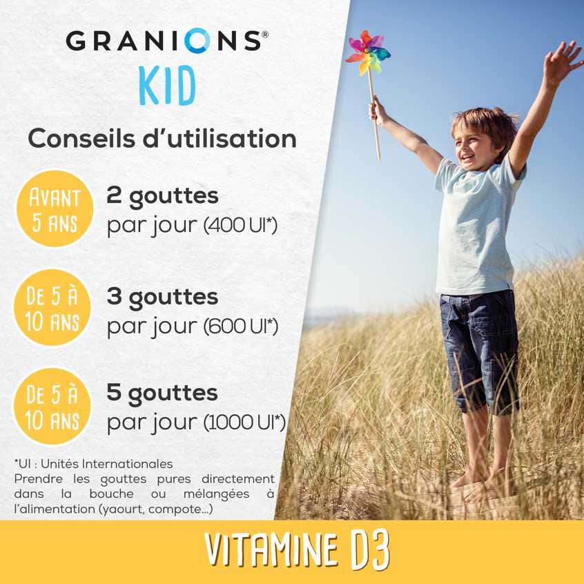 Vitamine D3 - conseils d'utilisation