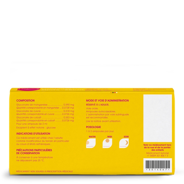 Manganèse Cuivre Cobalt Oligosol