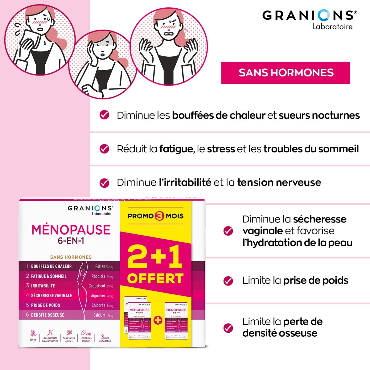 MENOPAUSE 6-EN-1 - FONCTIONS