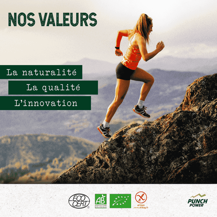 Valeurs Punch Power : naturalité, qualité, innovation