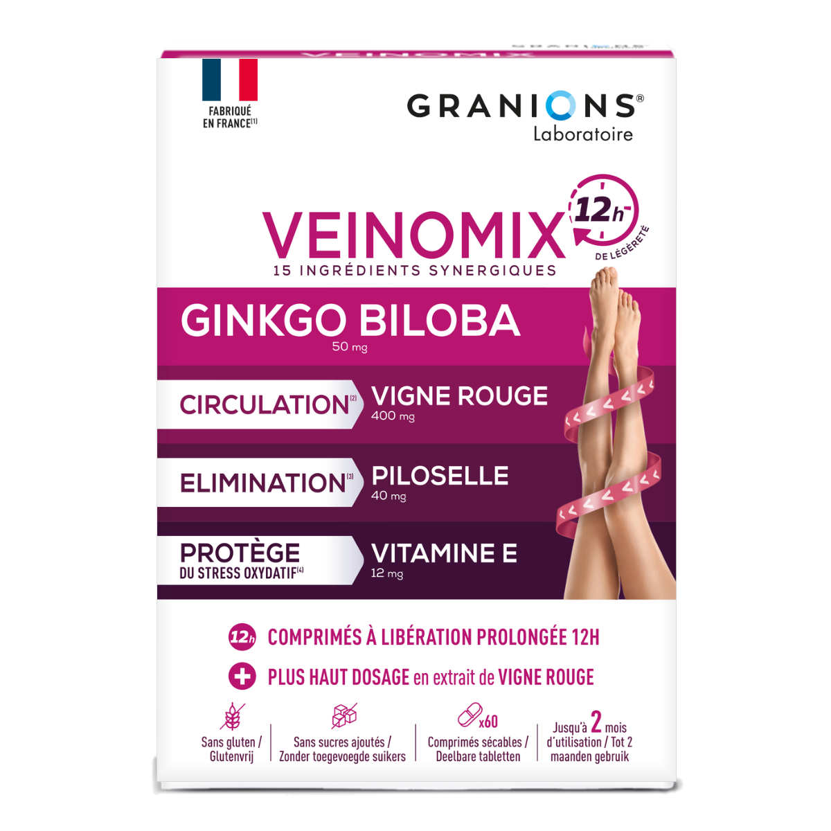 Veinomix 60 comprimés