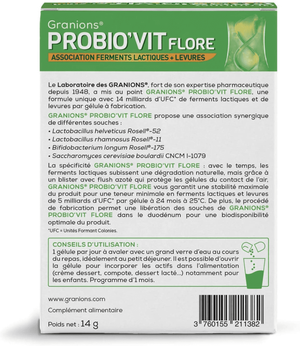 GRANIONS Probio'vit Flora 30 días