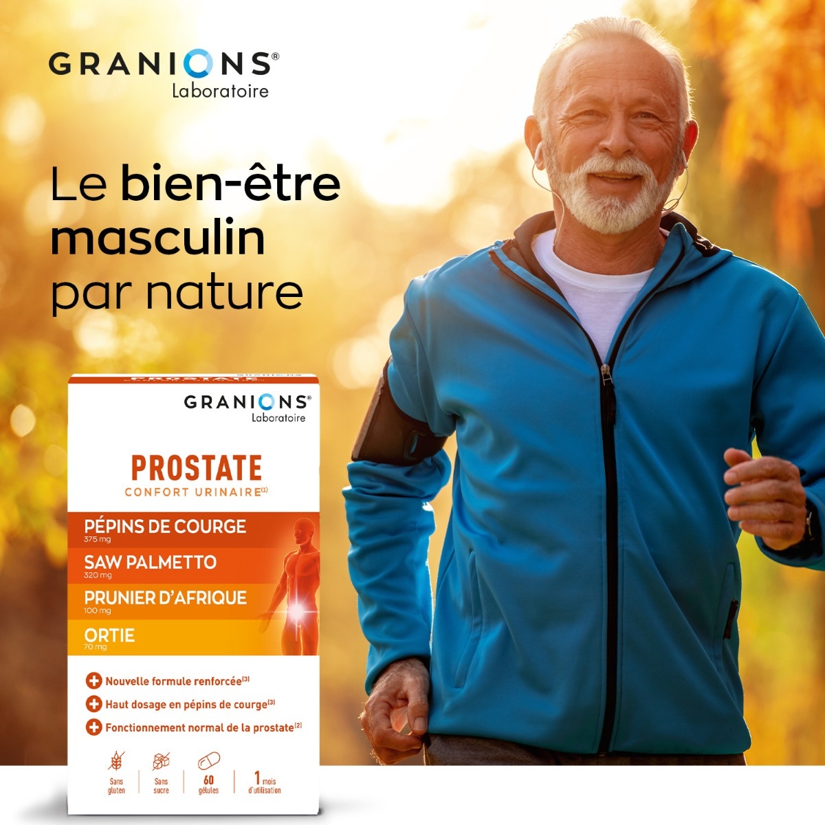 Lote de 2 granions de próstata