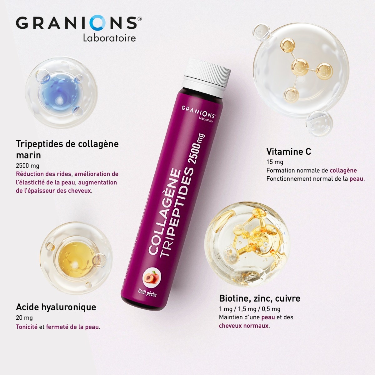 Granions - Collagène tripeptides 2500mg