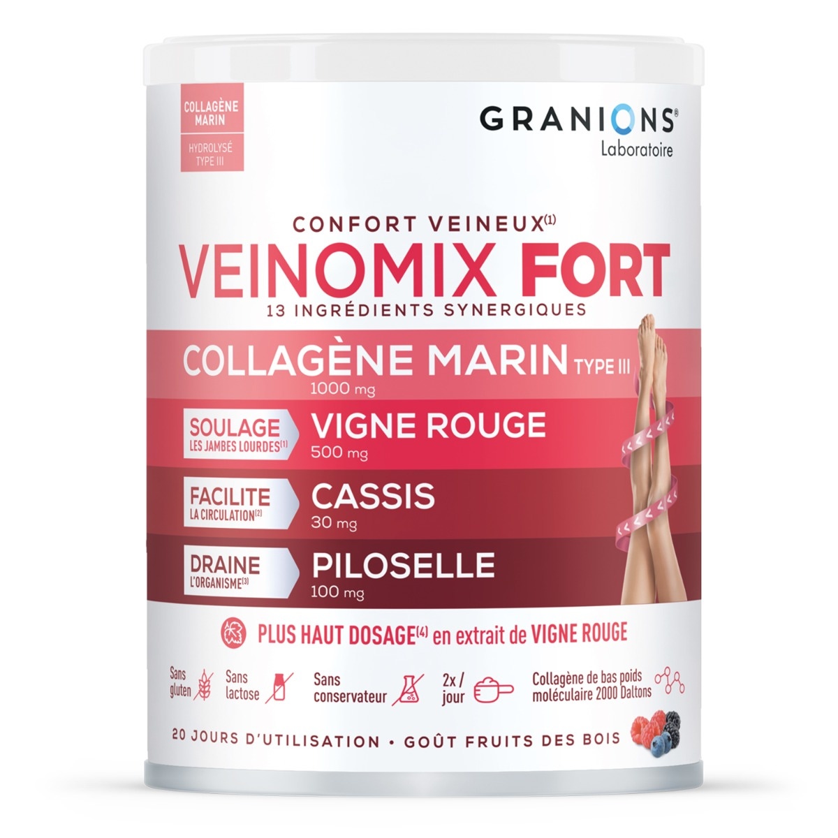 Veinomix fort collagène marin