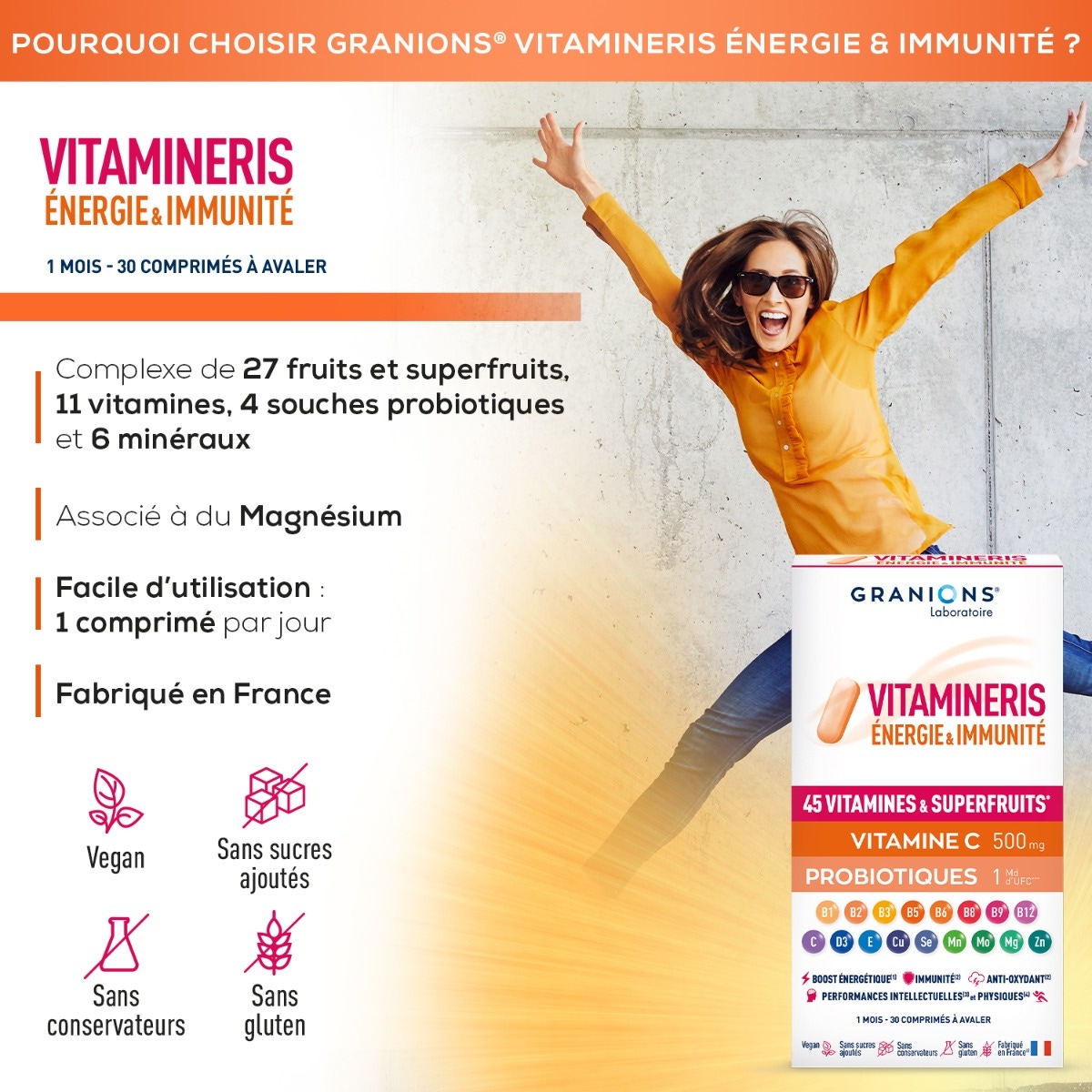 Granions - Vitamineris Energie & Immunité