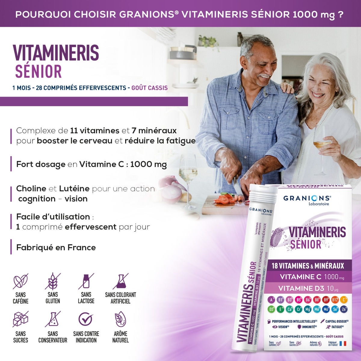 Vitamineris Senior 1000mg - 30 comprimidos 