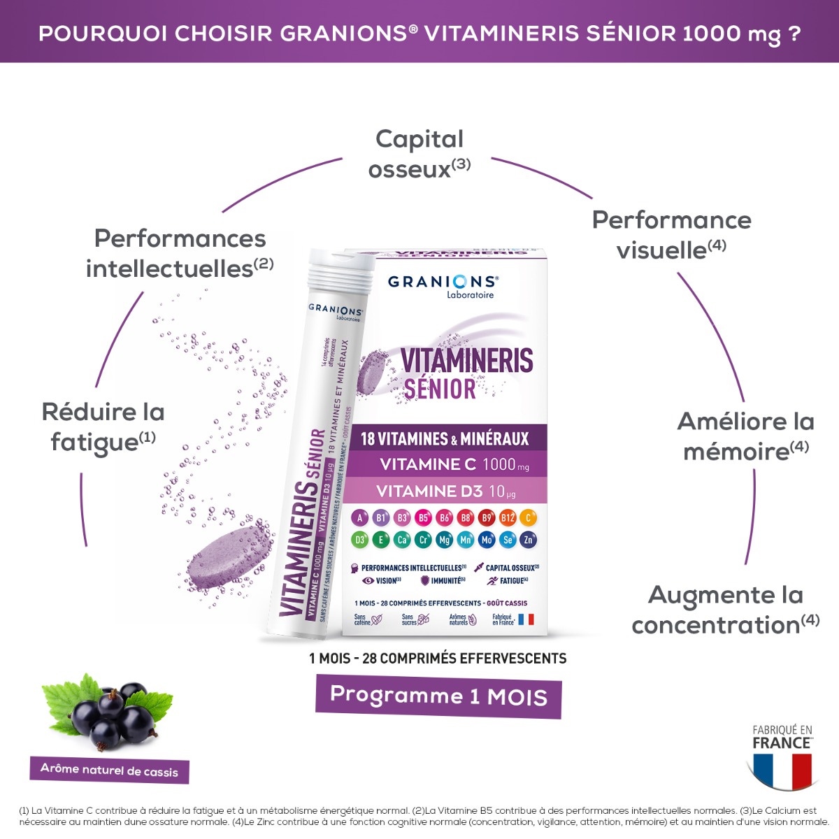 Vitamineris Senior 1000mg - 30 comprimidos 