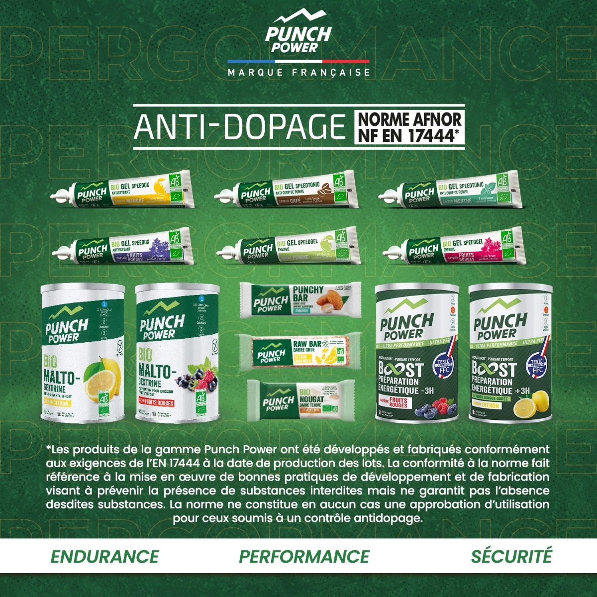 Punch Power Powerdrink 500 g - Thé-pêche
