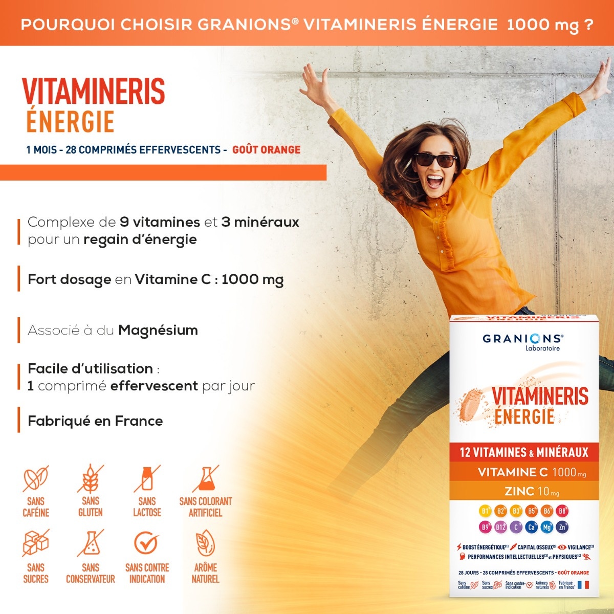 Vitamineris Energy 1000mg - 30 comprimidos 