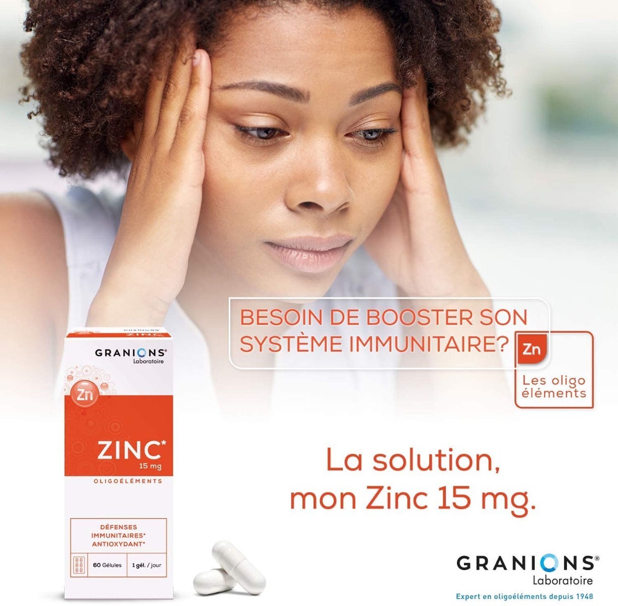Zinc 15 mg 60 cápsulas